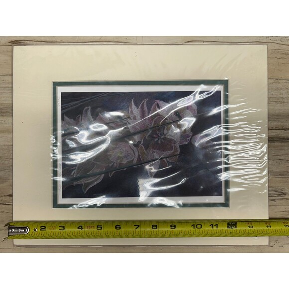 Vtg Fine Art Litho Print "Yucca Flowers" Signed By Mary Hansen Wolfe - Picture 8 of 10